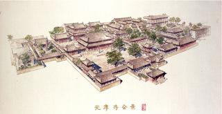 廣州光孝寺重修總體規劃設計圖1986年